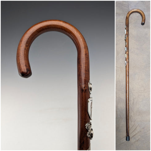 ヴィンテージ 紳士用 ツーリストステッキ ブラウンシャフト 94cm